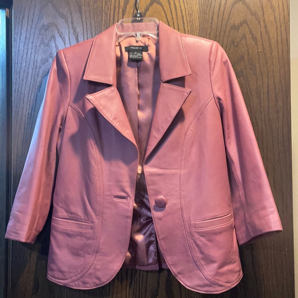 3/4 Sleeve Leather Jacket